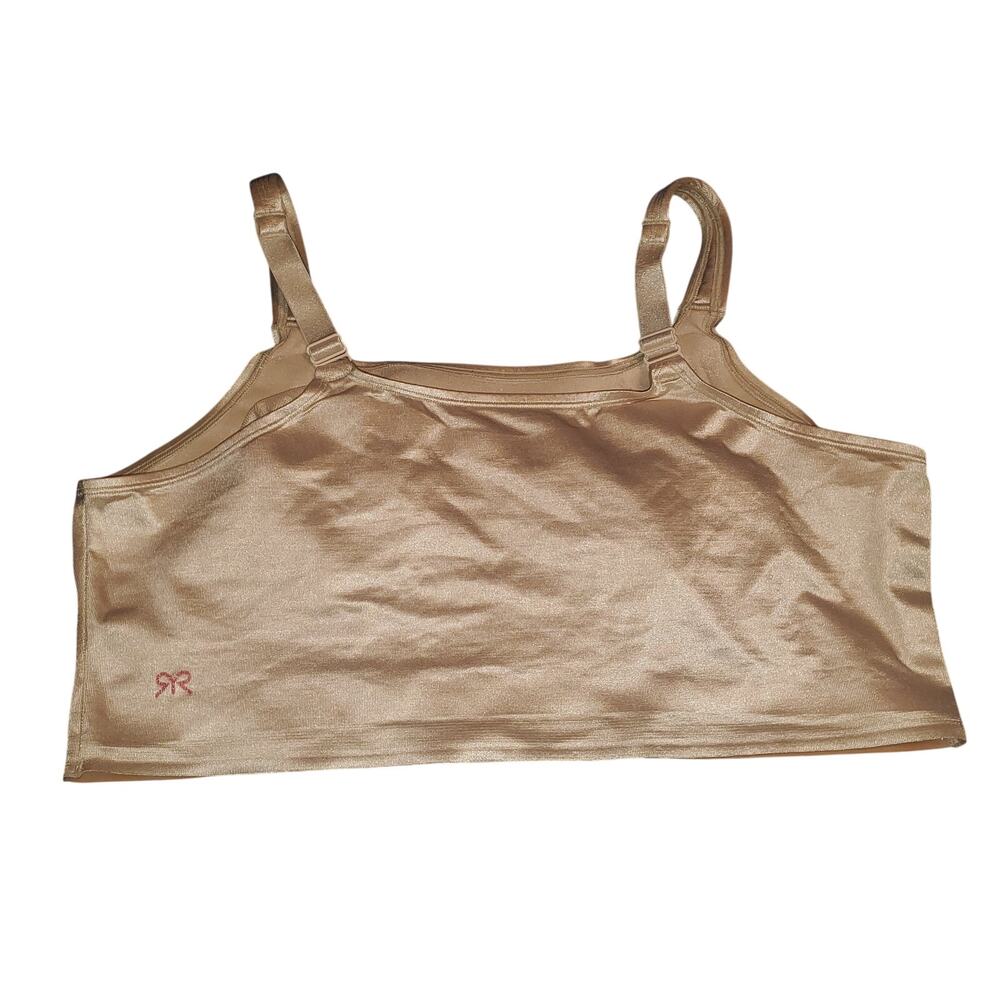 Ruby Ribbon Second Skin Demiette Bra 46 Style 3029 Nude Wirefree Shaping Bra - Picture 2 of 8
